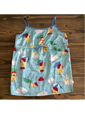 Nick & Nora Nightgown Girls XL 14/16 Blue Duck Rain Sleep Gown